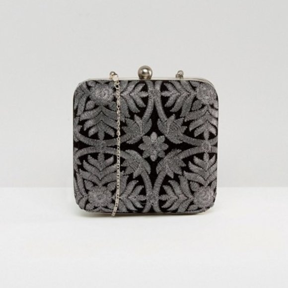 Park Lane Hand-Embroidered Evening Bag - Picture 2 of 12